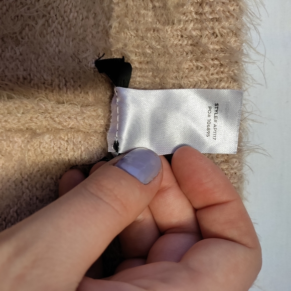 Lulu's Road to Cozy Taupe Fuzzy Eyelash Drawstring Joggers - Picture 7 of 7